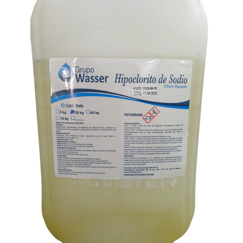 MWass- Hipoclorito de sodio 20 KG