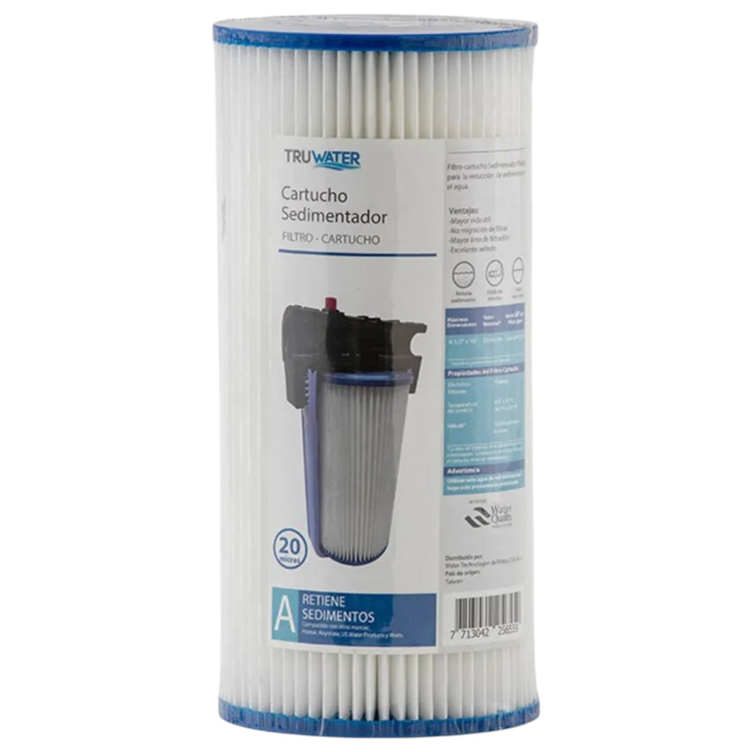 CARTUCHO SEDIMENTADOR PLISADO BB 4.5X10 5 MICRAS